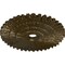 Ekena Millwork Eryn Ceiling Medallion (Fits Canopies up to 4"), Hand-Painted Brass, 24 3/4"OD x 3 1/4"ID x 1 7/8"P CM24ENBRS - alternate 3